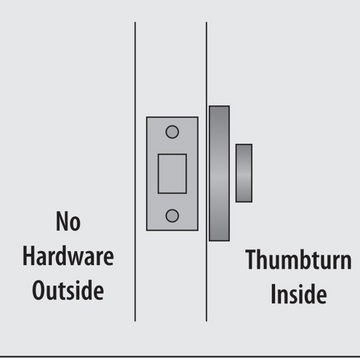 Emtek 8550 Regular Single Sided Deadbolt - Brass